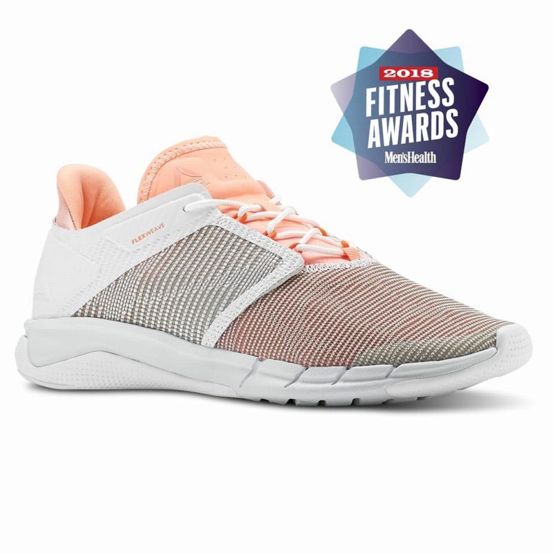 Adidasi Alergare Reebok Fast Flexweave Dama Albi/Roz/Rosii Romania NF1832WI